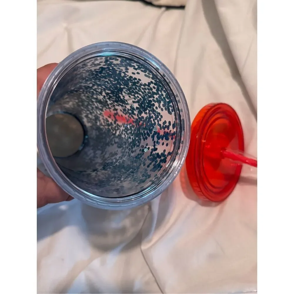 Sanrio x hello kitty & friends glitter rainbow tumbler cup thermos